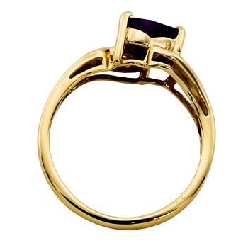 9ct Gold Amethyst Ring size K